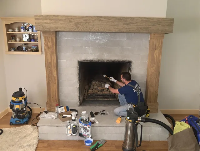 Detailed creosote removal process by Buckeye Chimney Sweep in Buckeye, AZ