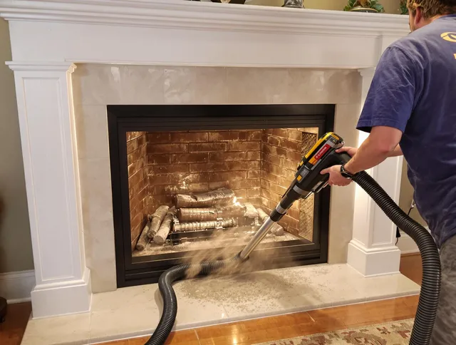 Fireplace cleaning performed by Buckeye Chimney Sweep in Buckeye, AZ