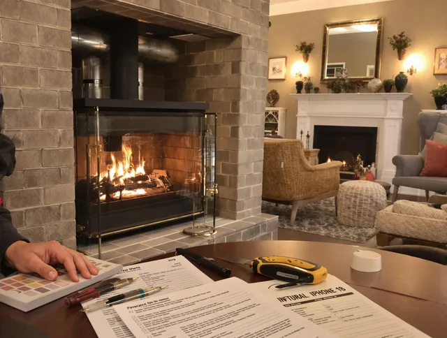 Buckeye Chimney Sweep verifying fireplace safety measures in Buckeye, AZ